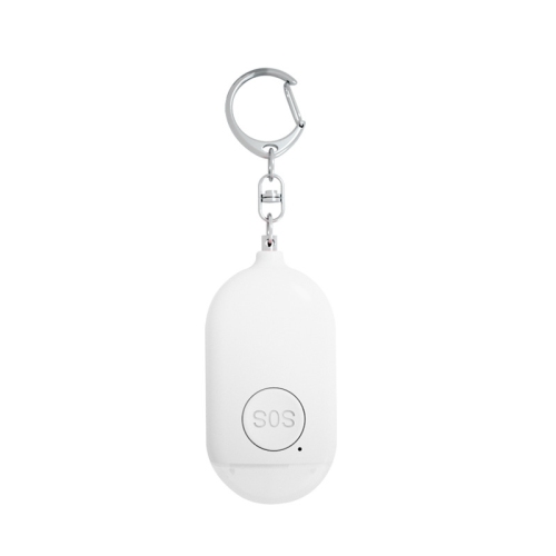 Petite alarme porte-clés auto-défense étanche avec lampe rechargeable 130&nbsp;dB SOS LED pour sécurité d'urgence pour hommes, femmes, enfants et