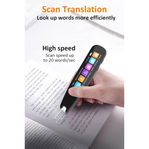 A portable smart translation pen essential for business, study, and travel, with 12 offline scanning translations and 131 language line voice
