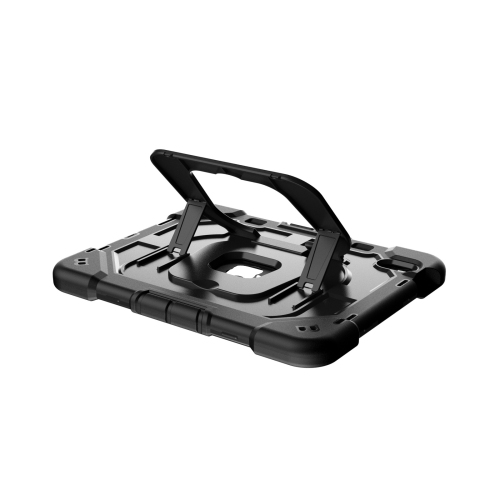 Suitable for iPad 11 2025/iPad 10.10.9 inch 2022 tablet computer case stand silicone protective cover anti-fall - navy blue + black + with pen slot