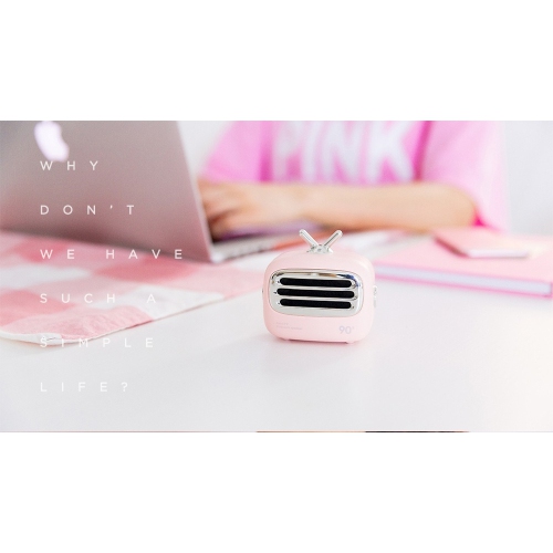 Bluetooth speaker with creative mini TV design, wireless Bluetooth subwoofer, long battery life, compact and portable lanyard design, hands-free