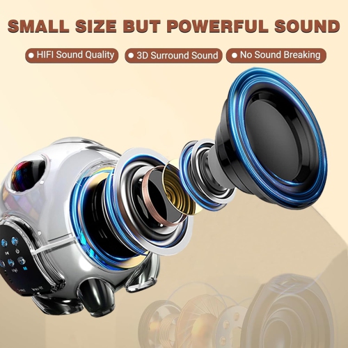 Panda Karaoke Bluetooth Speaker - Wireless Portable, HD Bluetooth Speaker, Compact Rechargeable Bass, Excellent Karaoke Performance, Built-in