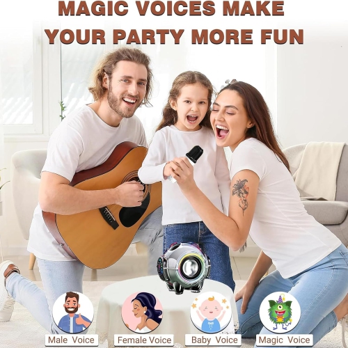 Panda Karaoke Bluetooth Speaker - Wireless Portable, HD Bluetooth Speaker, Compact Rechargeable Bass, Excellent Karaoke Performance, Built-in