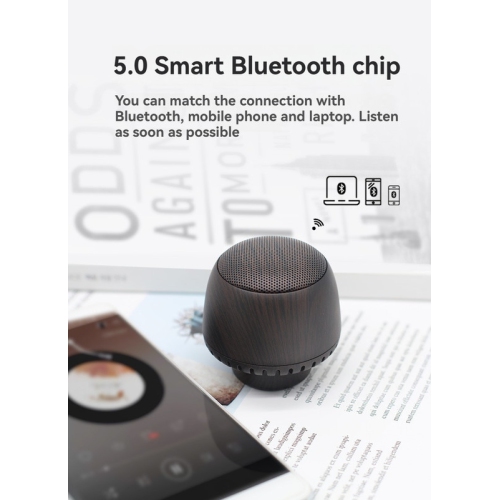 Portable Mushroom Bluetooth Speaker, Small TWS Pairing Box, LED Ambient Light, Night Light, 5W Graphene Speaker, 400mAh Battery Life, Hands-Free