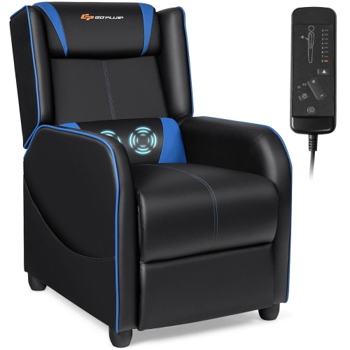 Fauteuil de jeu inclinable et massant Goplus Sofa de salon simple Siège de cinéma maison