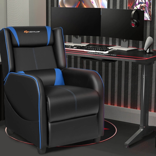 Fauteuil de jeu inclinable et massant Goplus Sofa de salon simple Siège de cinéma maison