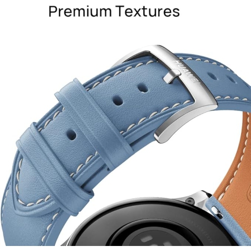 Bracelet classique en cuir de veau brun foncé de HUAWEI 22 mm