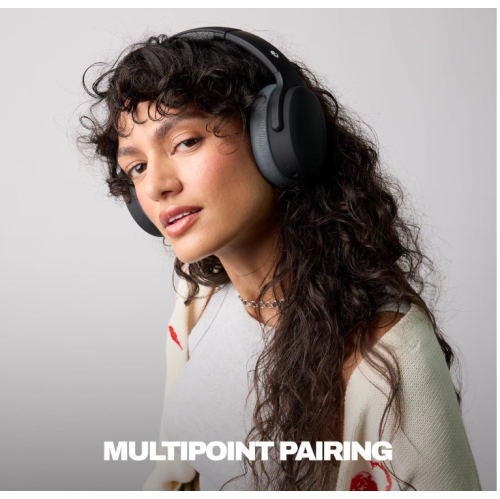 Skullcandy Crusher ANC 2 Wireless Over-Ear Bluetooth Headphones with Multi-Sensory Bass, Active Noise Cancelling, Up to 60 Hours Battery, Microphone