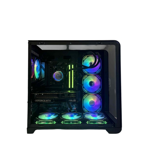 PcTech Gaming PC - AMD Ryzen 7 9700X 32G DDR5 Ram NVIDIA RTX 5060 Ti - 1TB M.2 NVMe SSD- Win11 Pro, Black