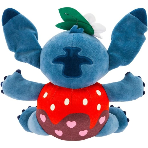 DISNEY STORE Official Stitch Valentine's Day Plushie - Chocolate Dipped Strawberry Design, Embroidered Features, Super Soft Stuffed