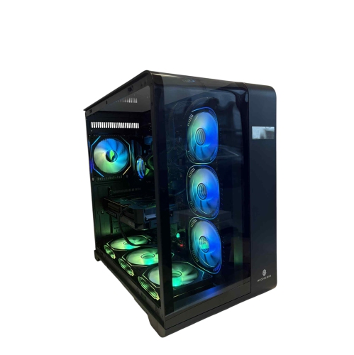 PcTech Gaming PC - AMD Ryzen 7 7800X3D 32G DDR5 Ram NVIDIA RTX 5070 Ti - 1TB M.2 NVMe SSD- Win11 Pro, Black