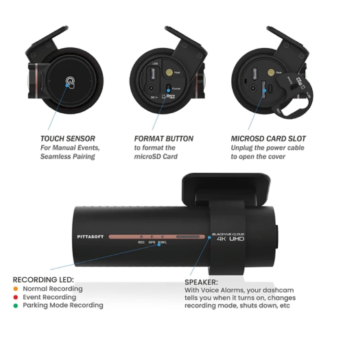BlackVue DR970X-2CH Plus II 4K UHD Front & Rear Dash Cam | Cloud Connectivity | STARVIS 2 Sensor | Built-in Wi-Fi, GPS, Parking Mode