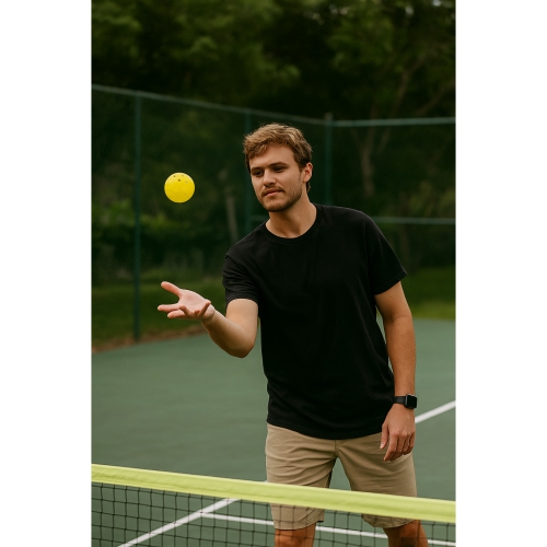 Hurley Neon Yellow 6 pack High Vis Pickle Ball with Carry Bag