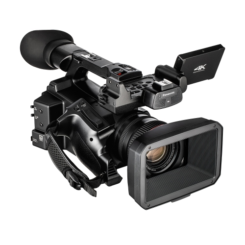 Panasonic AG-CX350 4K Camcorder W/Padded Case, 128 GB Memory Card, Wire Straps, LED Light, and More