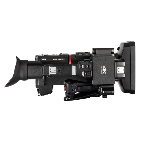 Panasonic AG-CX350 4K Camcorder W/Padded Case, 128 GB Memory Card, Wire Straps, LED Light, and More