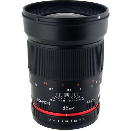 Rokinon 35mm f/1.4 Wide-Angle US UMC Aspherical Lens for Olympus Bundle