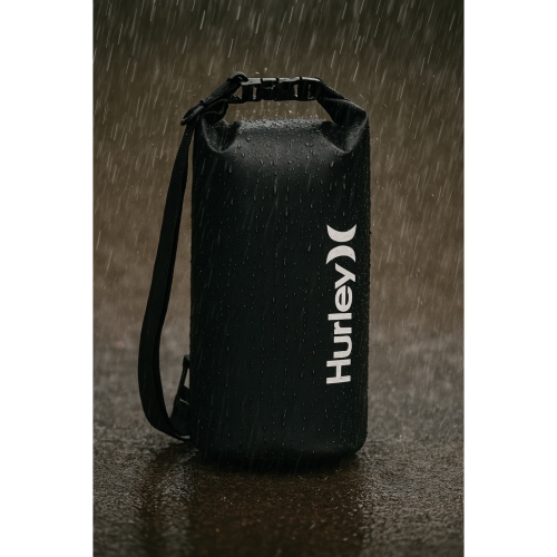 Hurley 30L Waterproof Solid Black Dry Bag