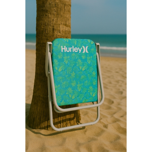 Hurley Single Position Teal Blue design Beach Chair