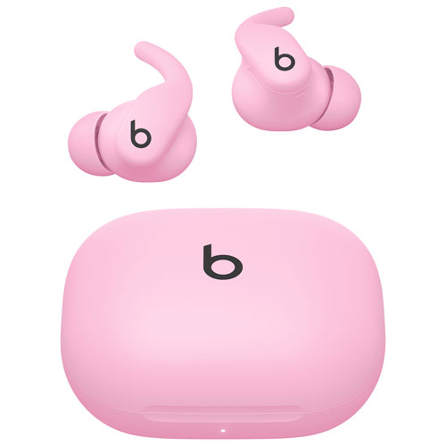 Écouteurs boutons 100 % sans fil à suppression du bruit Powerbeats Fit de Beats by Dr. Dre - Rose bonbon