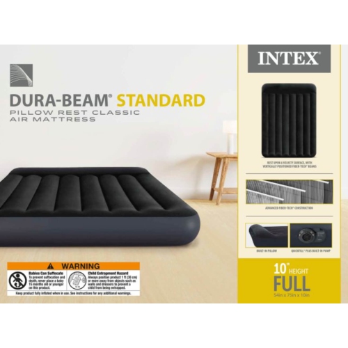 Intex Full Pillow Rest Classic Airbed with Fiber-Tech Rp