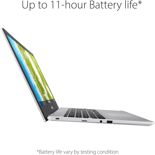 ASUS Chromebook CX1 15.6" FHD NanoEdge Display Laptop, Intel Celeron N4500, 8GB RAM 128GB eMMC, Wi-Fi 6, ChromeOS, Long Battery Life, Ultra-Light &