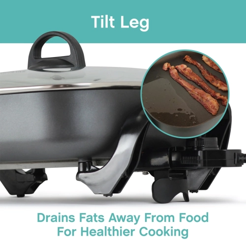 Poêle électrique carrée très profonde de 12 po, 12 x 12 po 72212 de West Bend