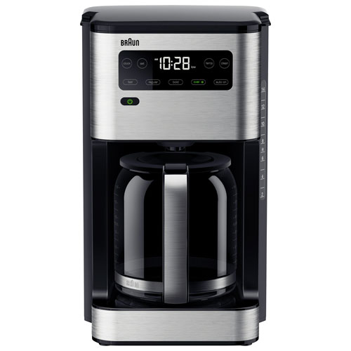 Braun PureFlavor Coffee Maker - 14-Cup - Stainless Steel/Black
