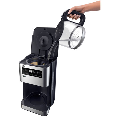 Braun PureFlavor Coffee Maker - 14-Cup - Stainless Steel/Black