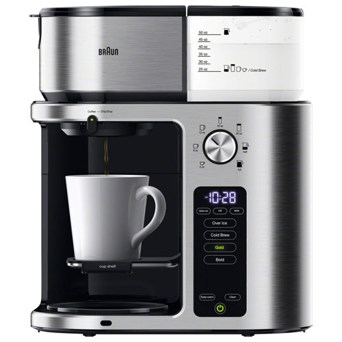Braun MultiServe Plus Drip Coffee Maker - 10-Cup - Stainless Steel