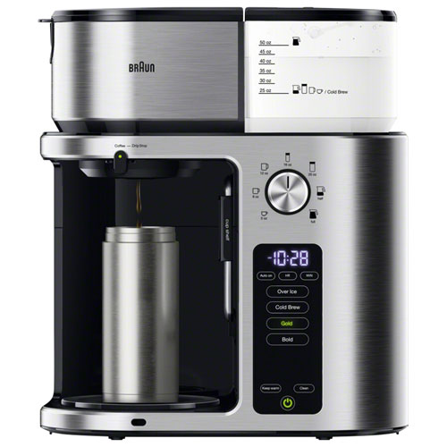 Braun MultiServe Plus Drip Coffee Maker - 10-Cup - Stainless Steel