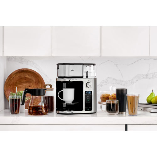 Braun MultiServe Plus Drip Coffee Maker - 10-Cup - Stainless Steel