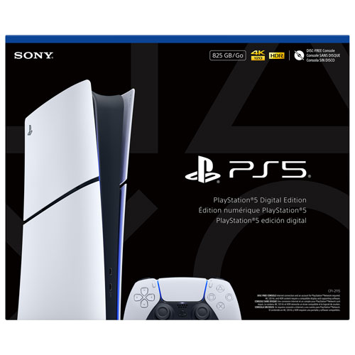 Console PlayStation 5 mince édition numérique de 825 Go
