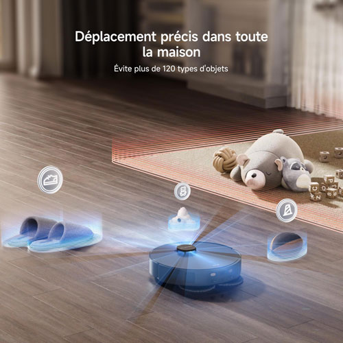 Aspirateur robot à vadrouille à vidange automatique X40 Ultra de Dreame - Noir