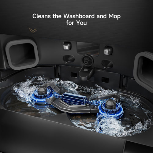 Aspirateur robot à vadrouille à vidange automatique X40 Ultra de Dreame - Noir