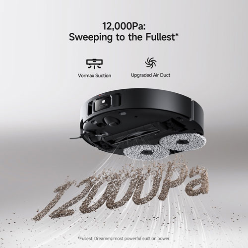 Aspirateur robot à vadrouille à vidange automatique X40 Ultra de Dreame - Noir