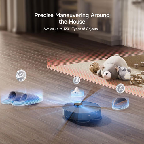 Aspirateur robot à vadrouille à vidange automatique X40 Ultra de Dreame - Noir