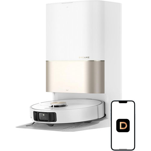 Aspirateur robot à vadrouille à vidange automatique X40 Ultra de Dreame - Blanc