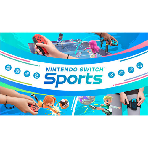 Ensemble avec console Nintendo Switch, Nintendo Switch Sports et sangle de jambe