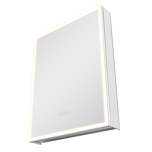 VEVOR  24 X 32 In Lighted Medicine Cabinet w Mirror, Recessed Or Wall Mount, 3 Color Dimmable Led Bathroom Medicine Cabinet w Magnifying Mirror