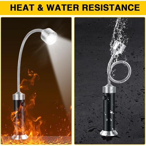 2 Pack Barbecue Grill Light, 360° Rotate Super-Bright, Grilling Gifts for Birthday Anniversary, Weather Resistant, Powerful LED BBQ Light