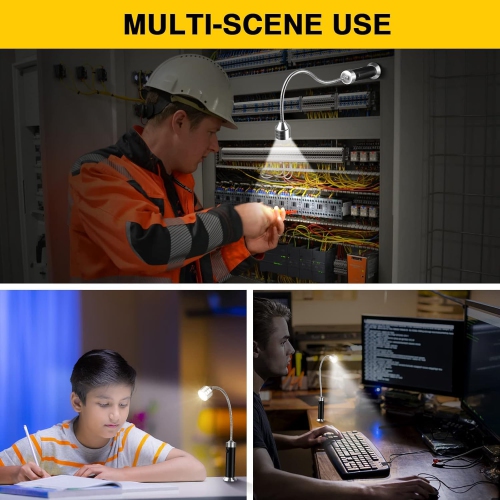 2 Pack Barbecue Grill Light, 360° Rotate Super-Bright, Grilling Gifts for Birthday Anniversary, Weather Resistant, Powerful LED BBQ Light