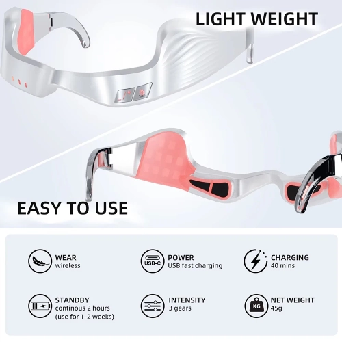 Eye Massage Device Red Light Therapy Anti-Aging Eye Care Fatigue Relief Relaxation Relieve Dark Circle Electric Eyes Massager