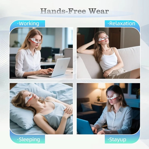 Eye Massage Device Red Light Therapy Anti-Aging Eye Care Fatigue Relief Relaxation Relieve Dark Circle Electric Eyes Massager