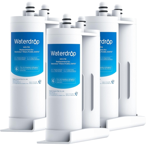 Waterdrop Replacement for EWF01®, FC-300, FC300, EFF-6018A, 241988703 Refrigerator Water Filter, 3 Filters