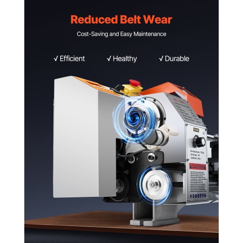 VEVOR 8.7 x 18 in Metal Lathe Machine,Precision Bench Power Metal Lathe, Automatic Feed, 0-2500 RPM Variable Speed,1250W Brushless Motor,for