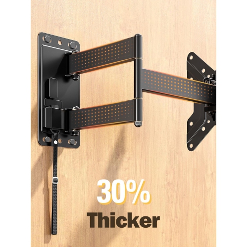 RV TV Wall Mount for 17-43 Inch TV, Full Motion Lockable RV Mount on Motor Home Camper Truck Trailer Marine Boat, Quick Lock and Release in 1 Step