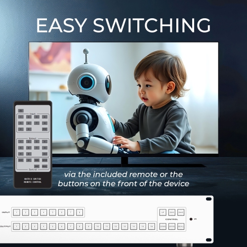 OREI 4K@30 Hz 8x16 HDMIMC Matrix