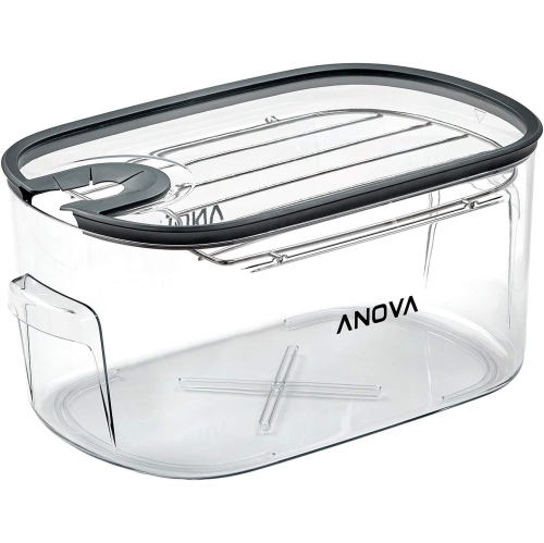 Anova Culinary ANTC01 – Contenant pour cuisson sous vide, peut contenir jusqu'à 16&nbsp;L d'eau, avec couvercle et grille amovibles