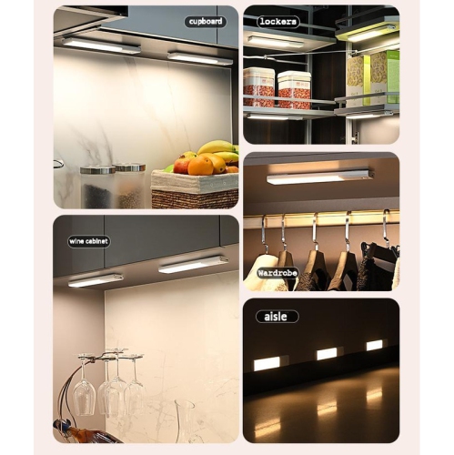 Intelligent Automatic Human Body Induction Light rechargeable magnétique longue armoire armoire à vin armoire armoire à chaussures LED bande