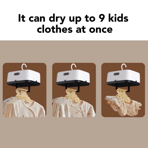 Portable Electric Clothes Dryer Mini Compact Foldable Laundry Dryer Machine with Dryer Bag and Time Setting For Travel, RV, Home, Apartment