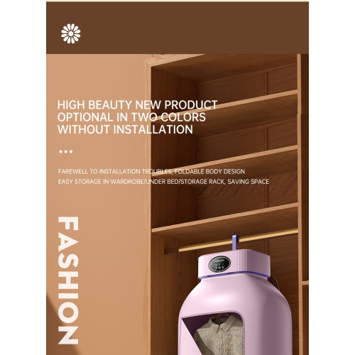 Sécheuse de voyage pliable et portative pour la maison, 2 modes – norme américaine – rose